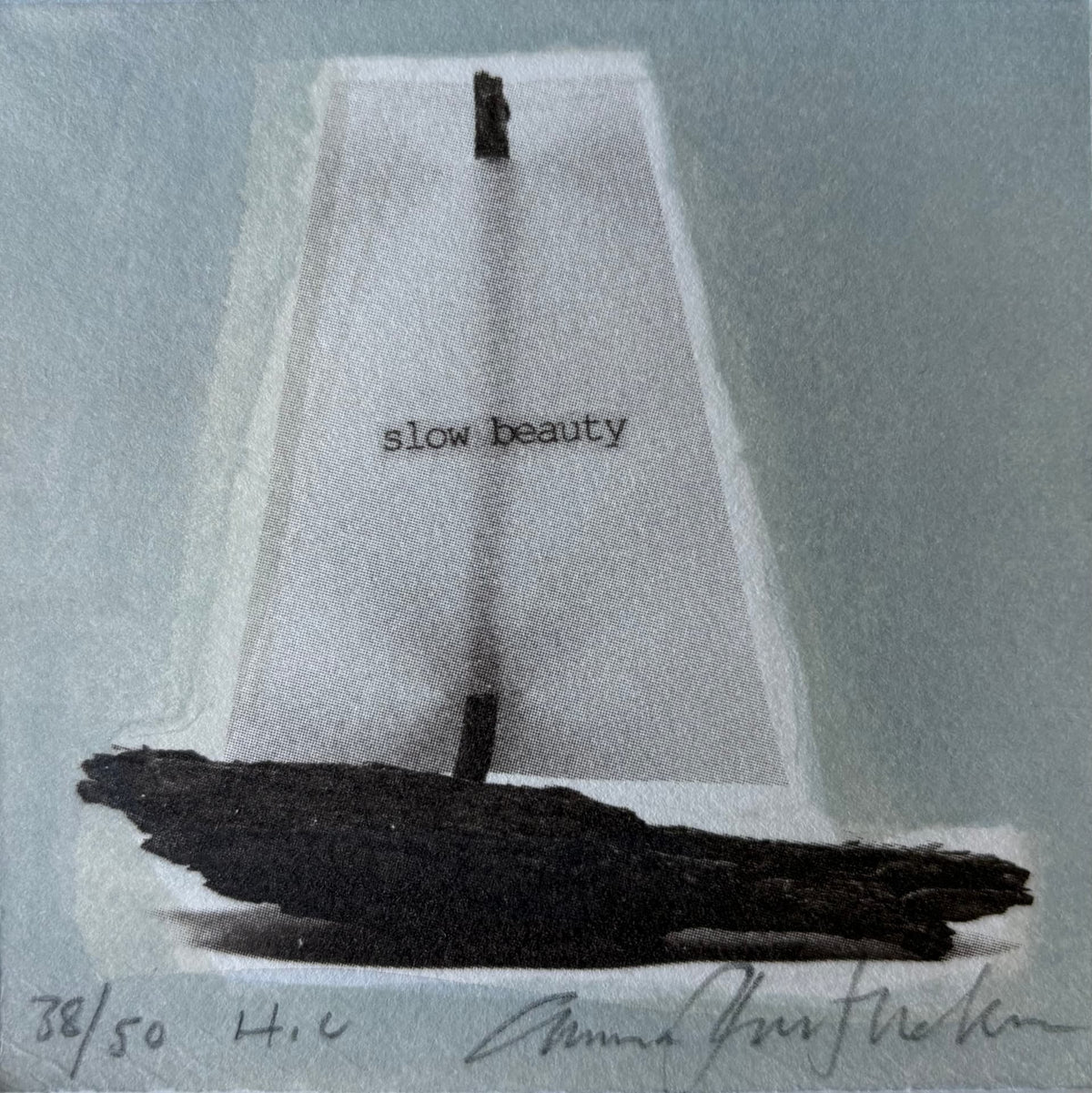Slow Beauty — lithography by Anna Berthelsen