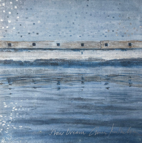 Slow Dream — DGA, hand-coloured with silver leaf, 38x38 cm