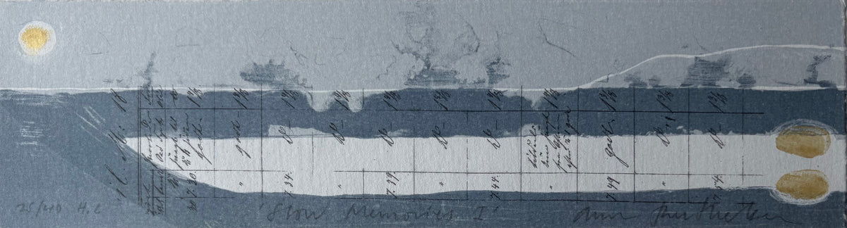 Slow Memories I — lithography, 10x37 cm
