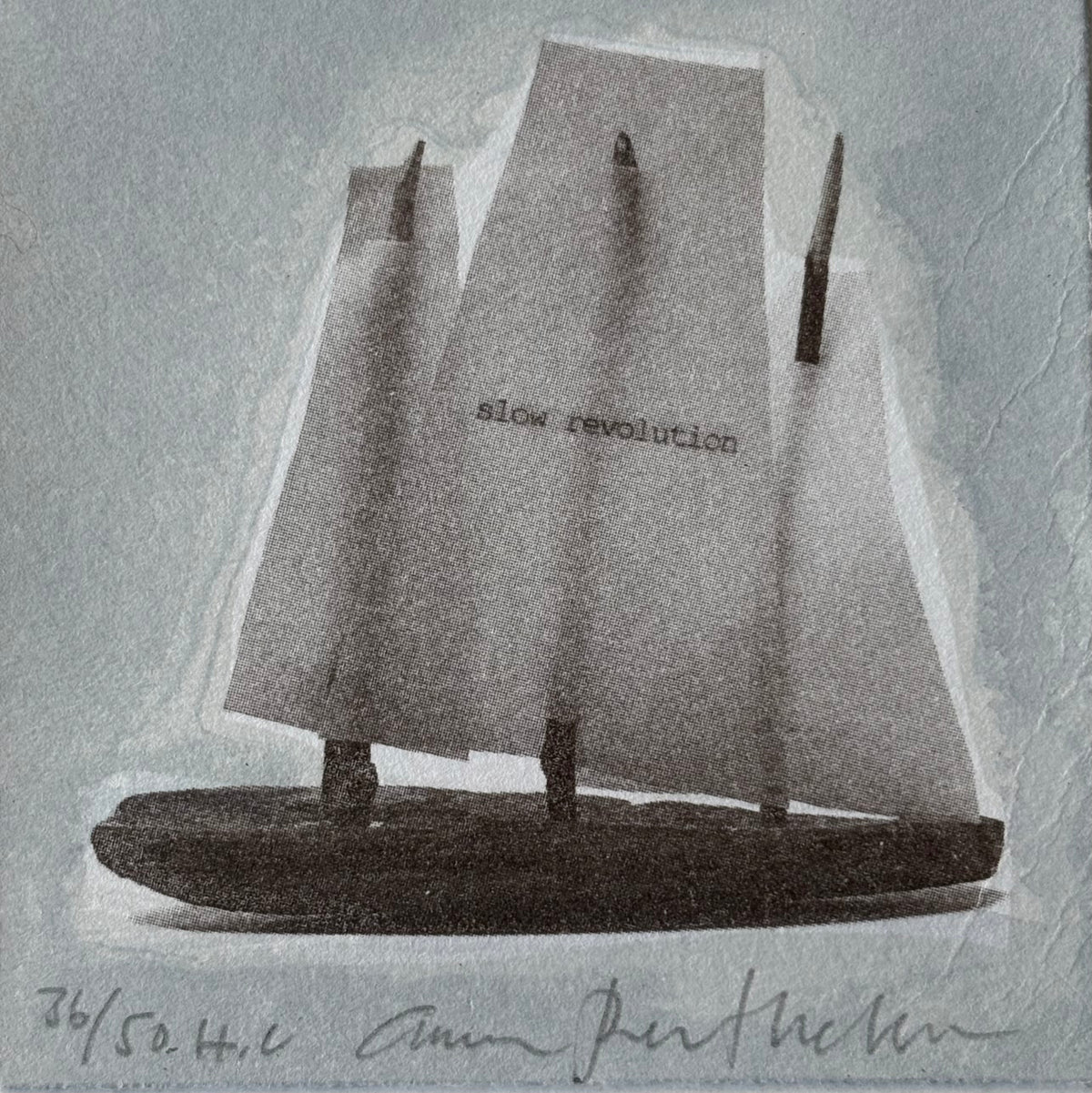 Slow Revolution — lithography by Anna Berthelsen