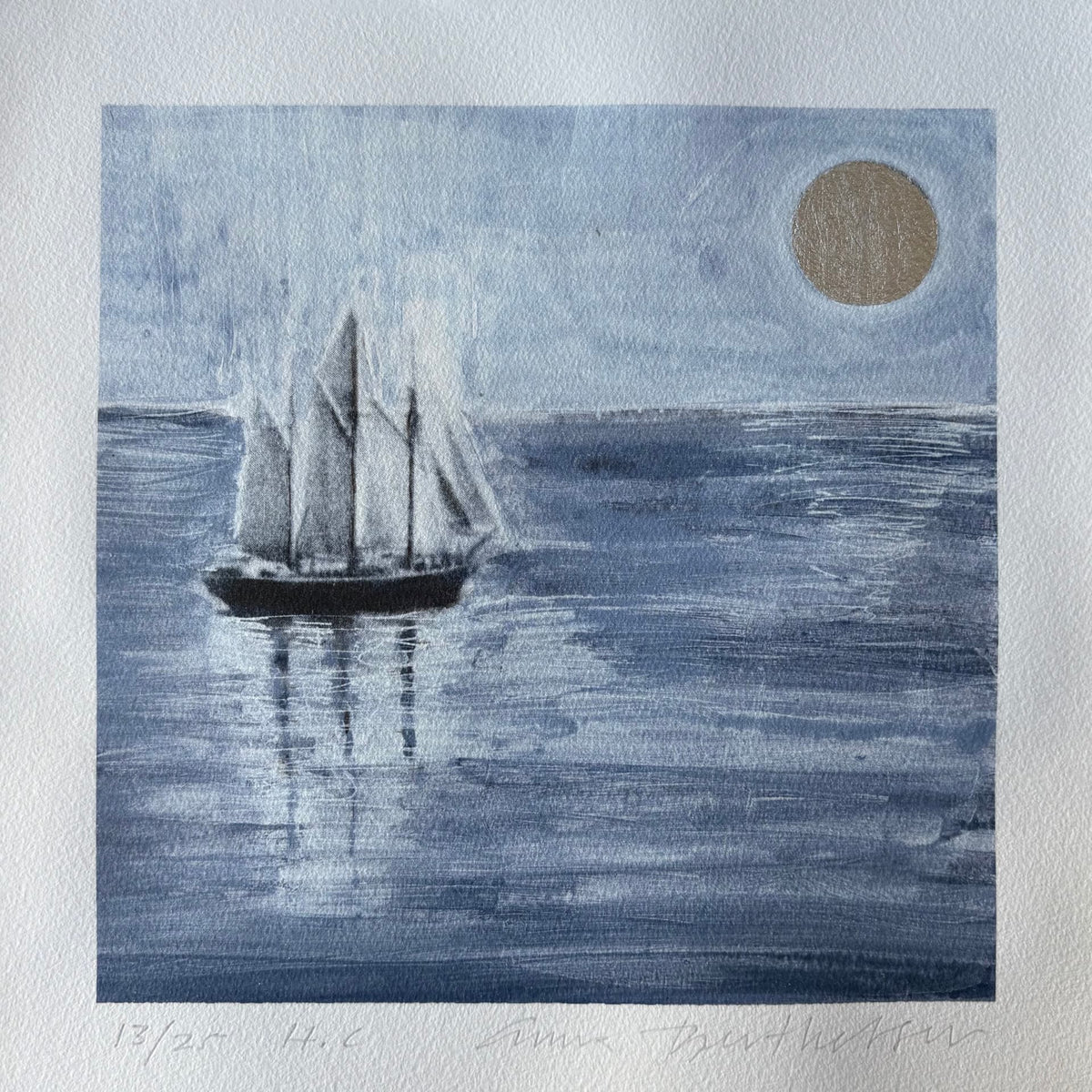 Slow Sailing, 20x20 cm