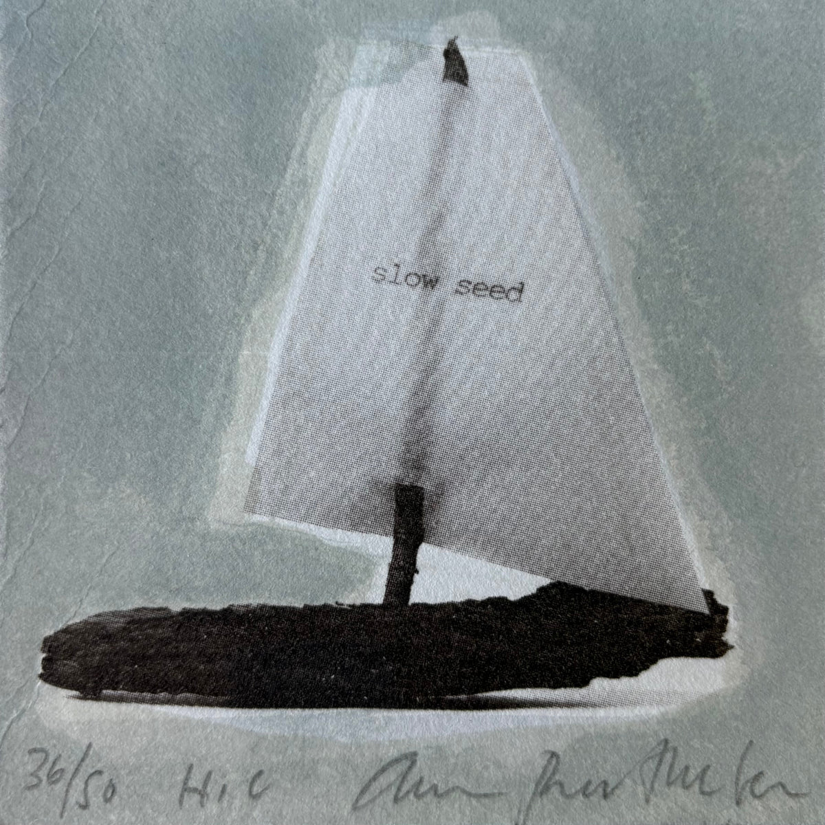 Slow Seed — lithograph by Anna Berthelsen
