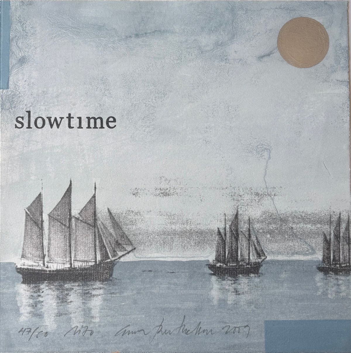 Slowtime lithography with silver leaf